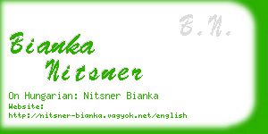 bianka nitsner business card